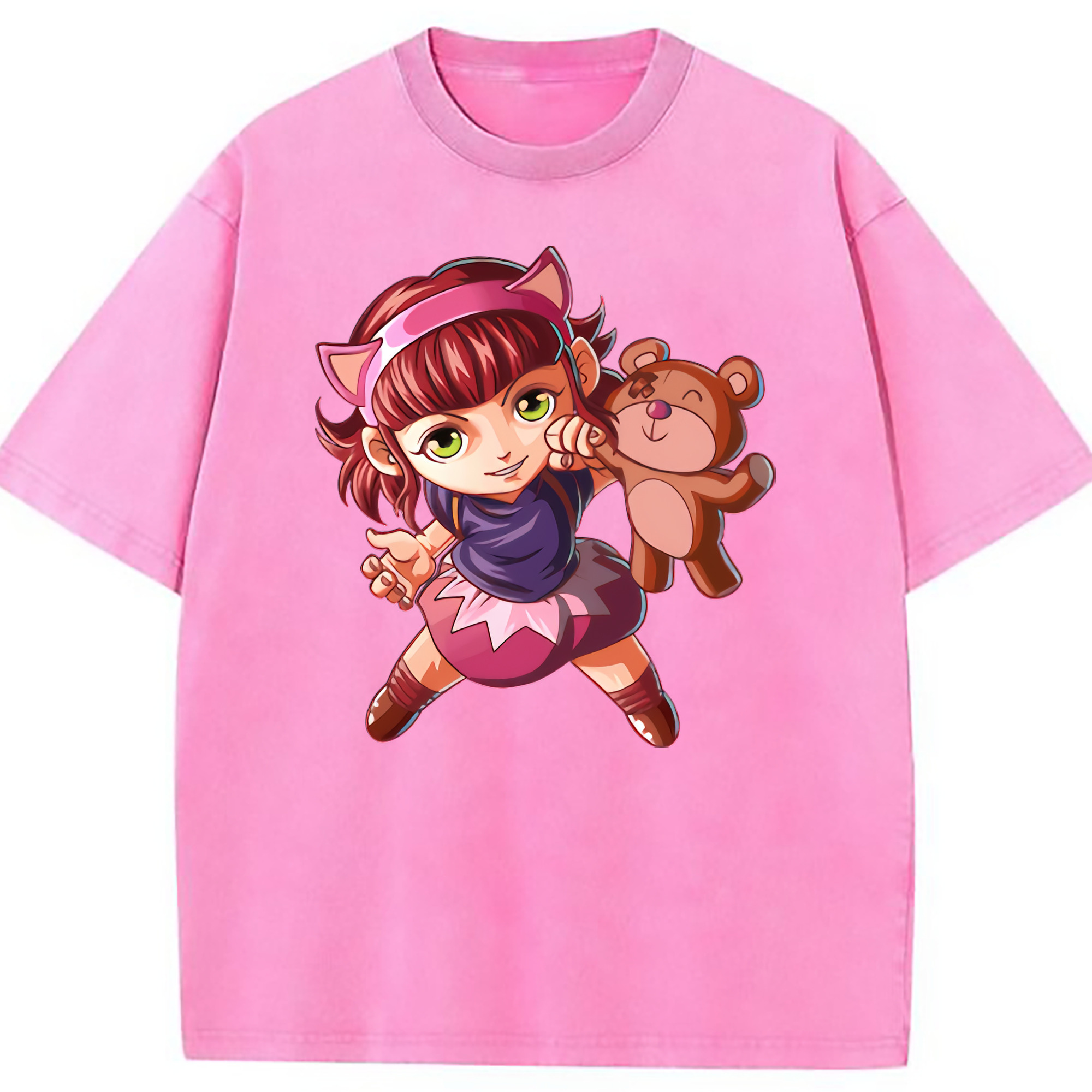 （画像用） リーグ・オブ・レジェンド League of Legends LOL 綿100% ヴィンテージ風 半袖Tシャツ（フロントプリント）